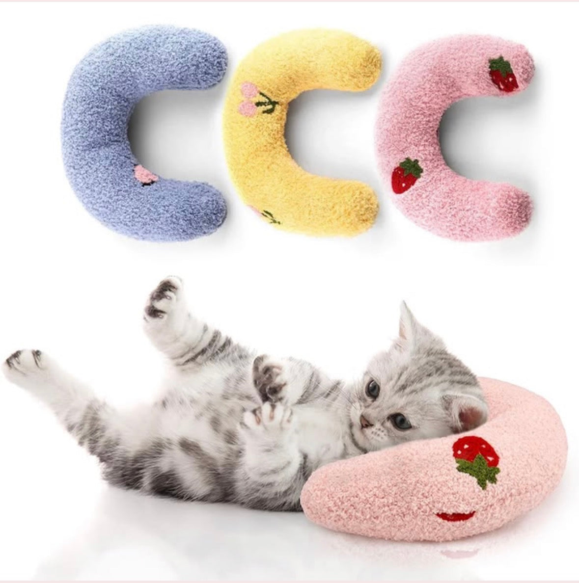 Calming Donut Pillow Bed – Deep Sleep & Anxiety Relief for Cats & Small Dogs
