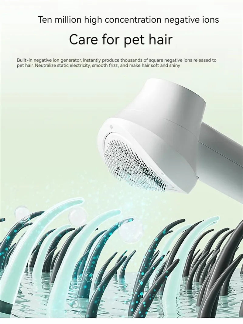 NEX Smart Pet Hair Dryer & Grooming Comb – Silent, Safe & Gentle